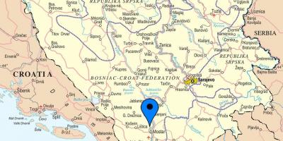 რუკა mostar ბოსნია ჰერცოგოვინა