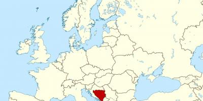 ბოსნია და ჰერცოგოვინა მსოფლიო რუკა