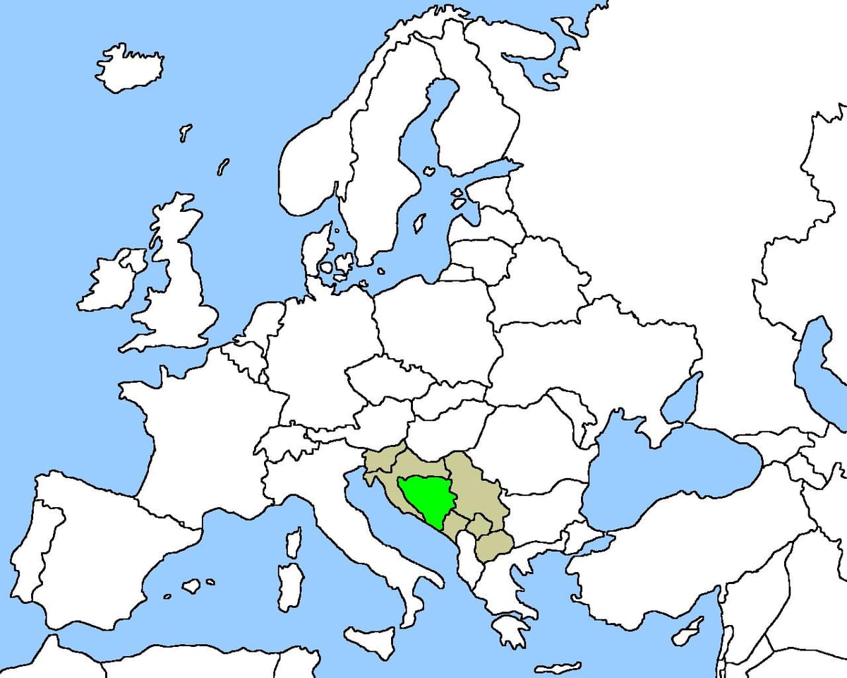 რუკა ბოსნია ადგილმდებარეობა