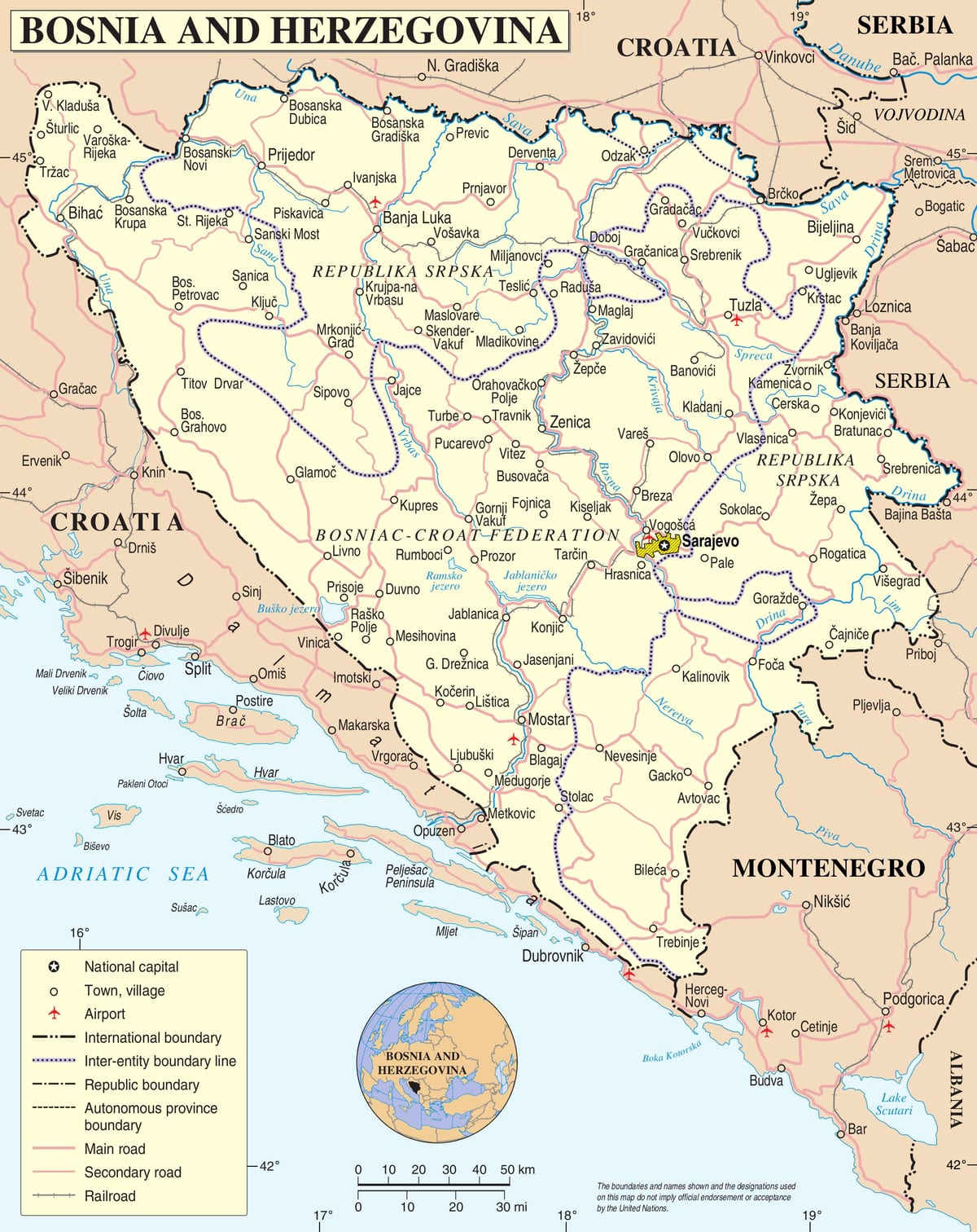 რუკა ბოსნია