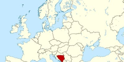 რუკა ბოსნია მდებარეობა მსოფლიო